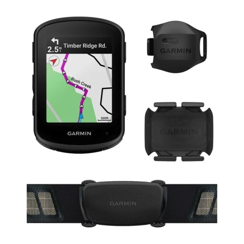 Garmin Edge 540 Bundle, Compact GPS Cycling Computer with Button Controls, Targeted Adaptive Coaching and More – Bundle Includes Speed Sensor, Cadence Sensor and HRM-Dual
