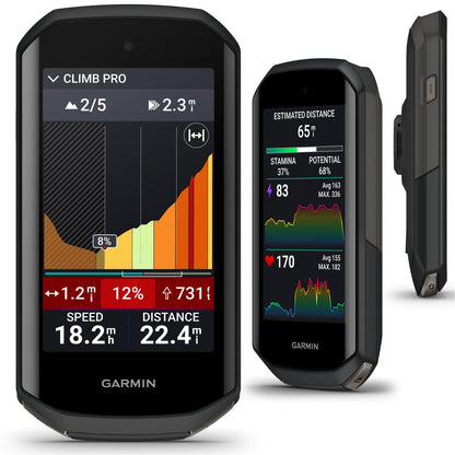 Wearable4U - Garmin Edge 1050 Premium Cycling Computer, Vivid Color Touchscreen Display, Built-in Speaker, Advanced Training with Garmin Speed and Cadence Sensors and Power Bank Bundle